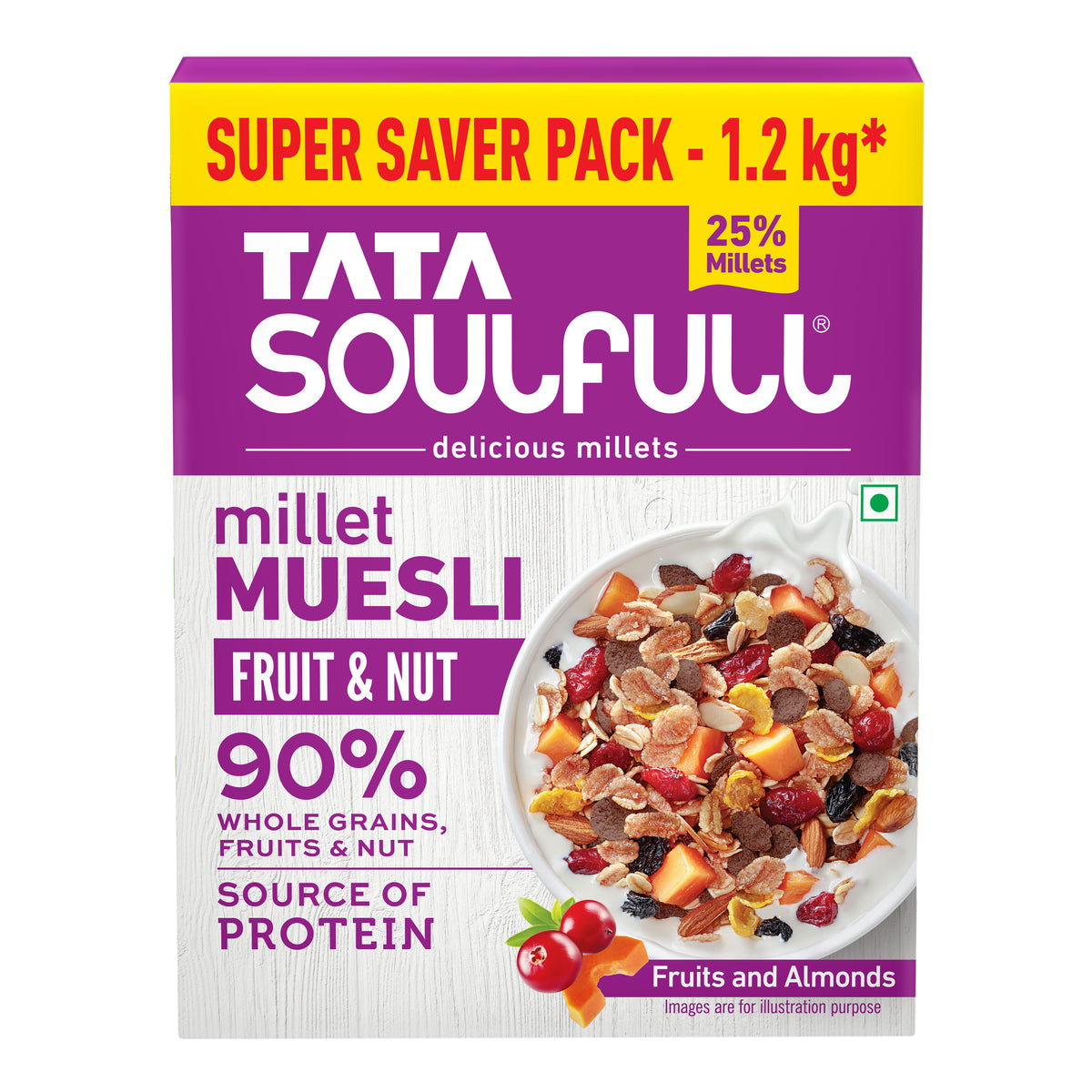 Millet Muesli Fruit & Nut 400 gms (Buy 2 Get 1 Free) 1200g