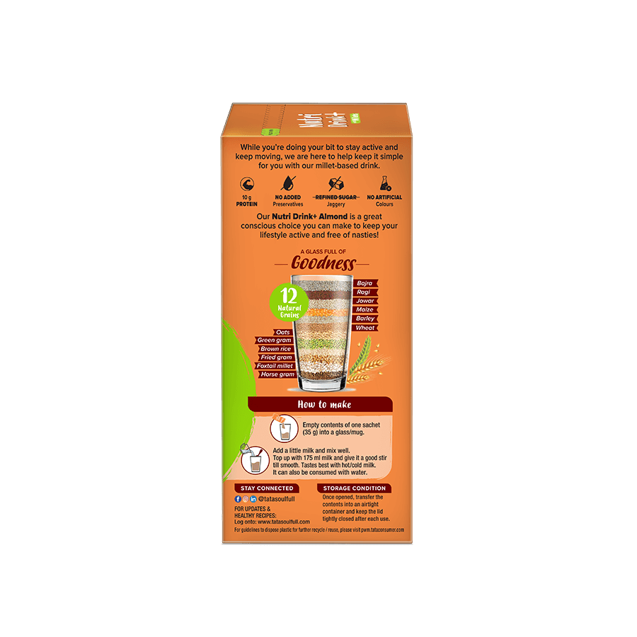 Nutri Drink+ (Almond 175g + Cocoalite 175g + Sugar 125g) | 475g