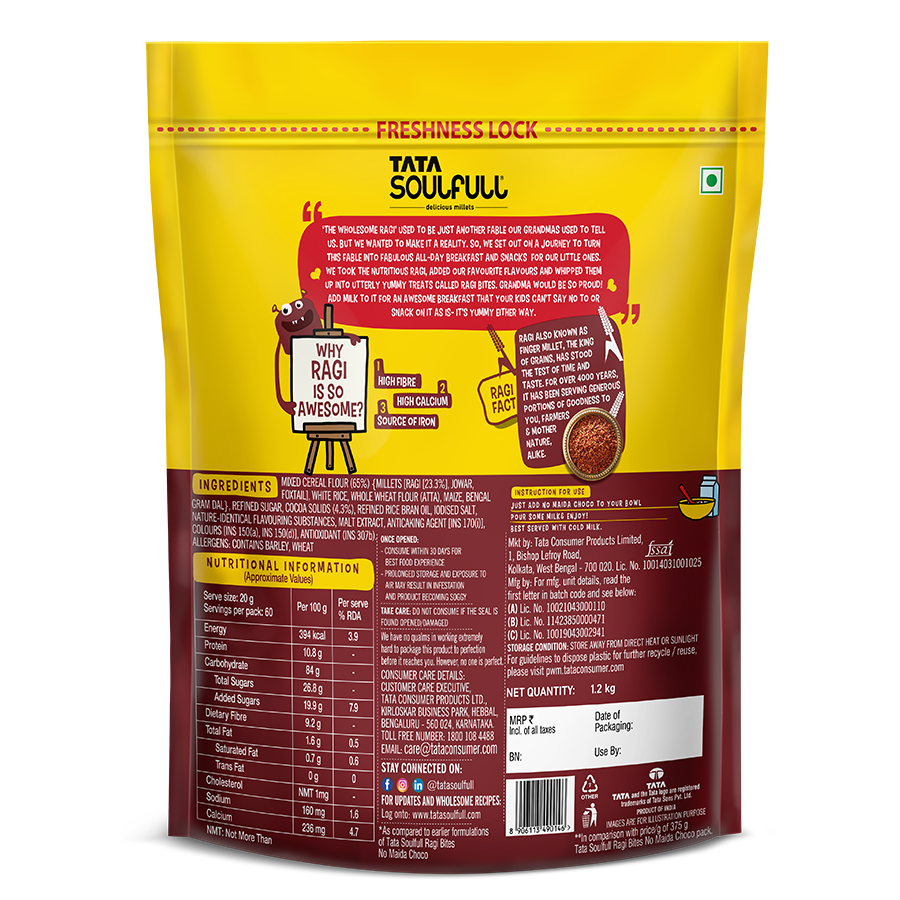 Ragi Bites - No Maida Choco - Super Saver | 1200g
