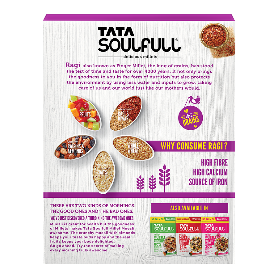 SF Millet Muesli Fruit & Nut B2G1 1.2kg + SF Millet Muesli Crunchy B2G1 1.2kg