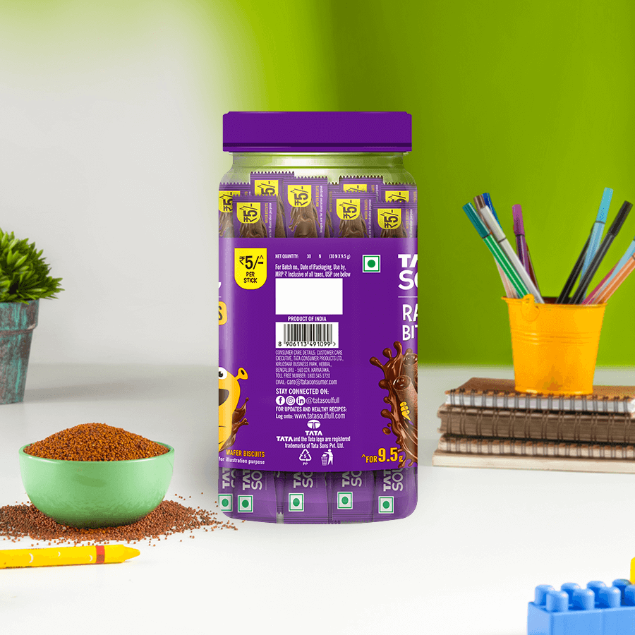 Ragi Bites Choco Sticks Jar Sticker (34 Sticks) Combo - Pack of two |6