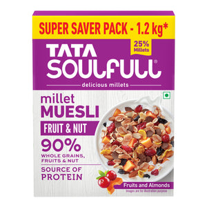Millet Muesli - Fruit & Nut 400 gms (Buy 2 Get 1 Free) | 1.2 kg