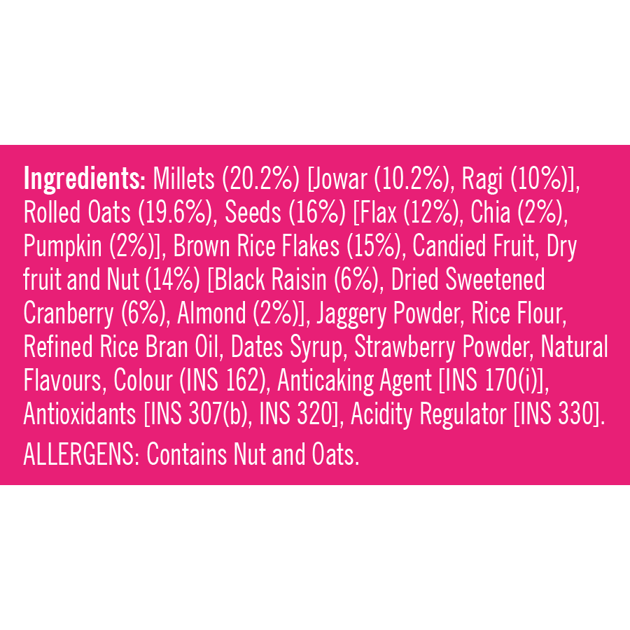 Fruit, Nut & Seeds Millet Muesli 500g - Pack of 2 | 1000g