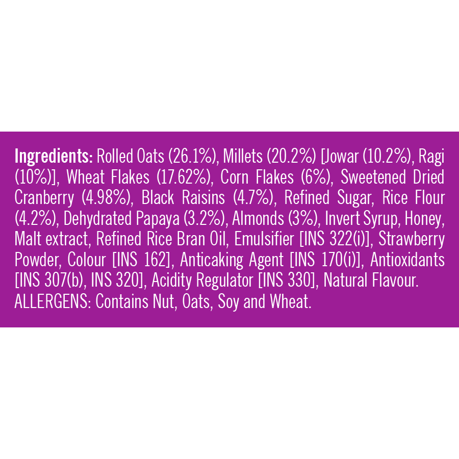 Millet Muesli - Fruit & Nut 400 gms (Pack of 3) | 1200g
