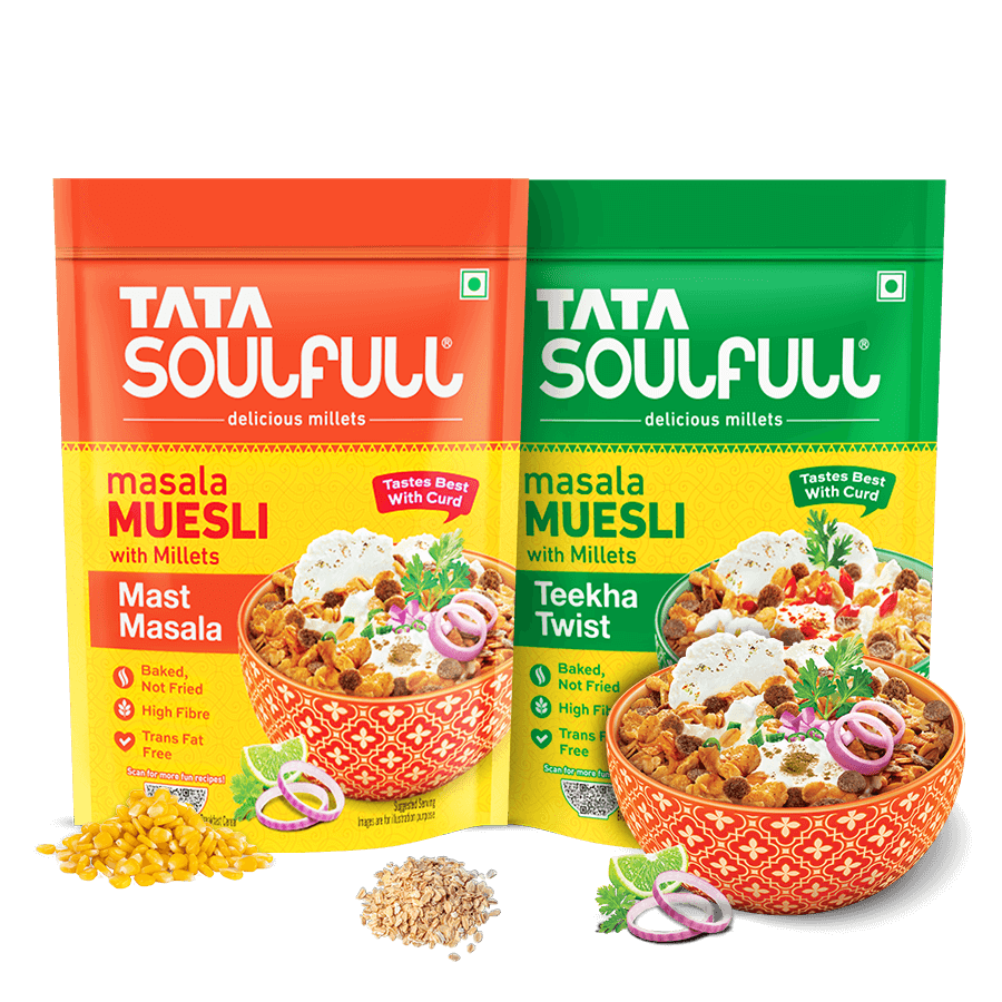 Masala Muesli Mast Masala 160g + Masala Muesli Teekha Twist 160g | 320g