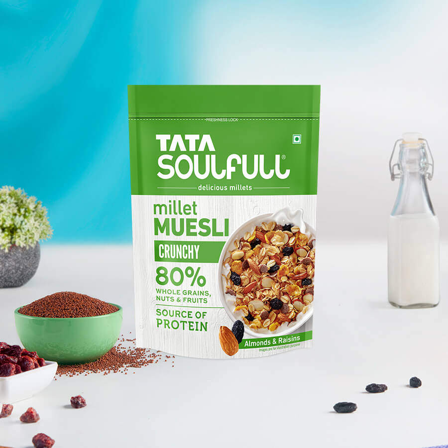 Millet Muesli - Crunchy 500g + Millet Granola - Almonds & Cranberries 400g | 900g