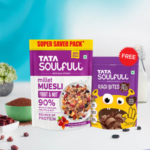 Millet Muesli - Fruit & Nut | 700g + Choco Fills 500g (Free)