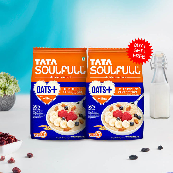 Oats+ with Millets 900 g (Buy 1 Get 1 Free) I 1800 g
