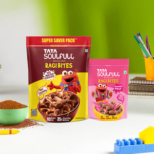 Ragi Bites - No Maida Choco 1200g + Ragi Bites Strawberry Fills 250g | 1450g