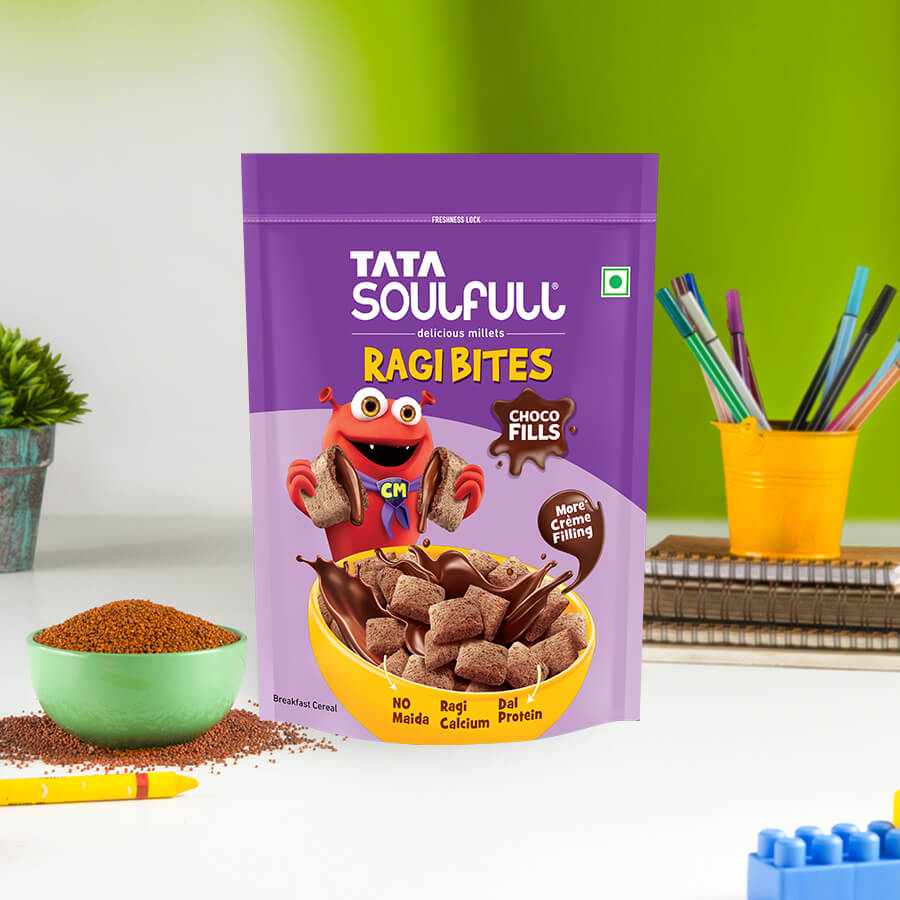 Ragi Bites Fills (Choco 250g + Vanilla 250g + Strawberry 250g) | 750g