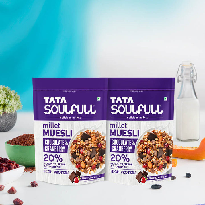 Chocolate & Cranberry Millet Muesli 500g (BUY 1 Get 1 FREE) | 1000g