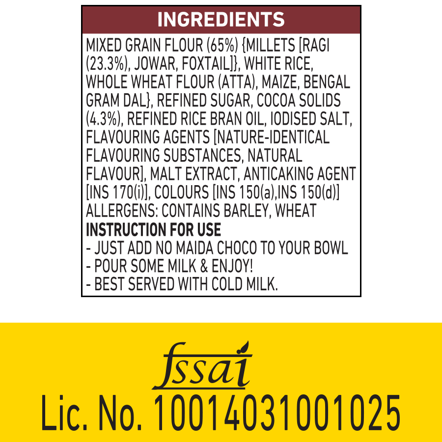 Millet Muesli - Fruit & Nut 500g + No Maida Choco 375g | 875g