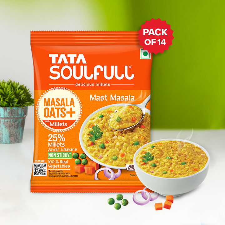 Masala Oats+ - Mast Masala 14 Pack | 38g