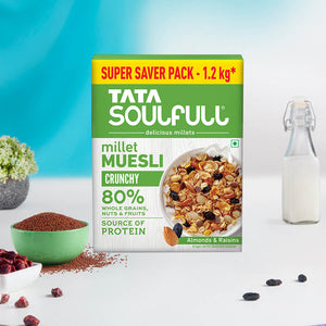 Crunchy Millet Muesli 400 gms (Buy 2 Get 1 Free) | 1.2 kg