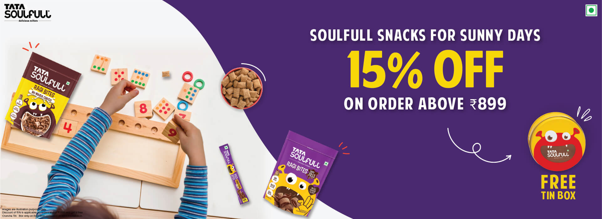 Ragi Bites + Cream Wafers