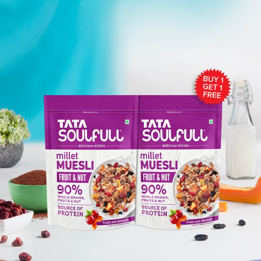Muesli Fruit and Nut BUY 1 GET 1 FREE TATA SOULFULL