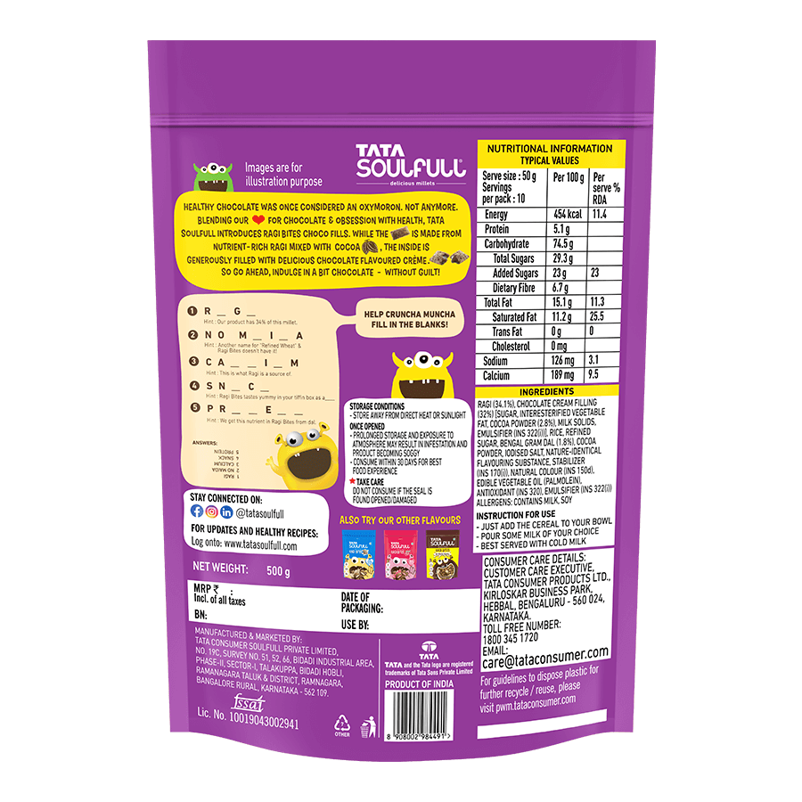 Millet Muesli - Crunchy 700g + Choco Fills 500g (Free) | 1200g