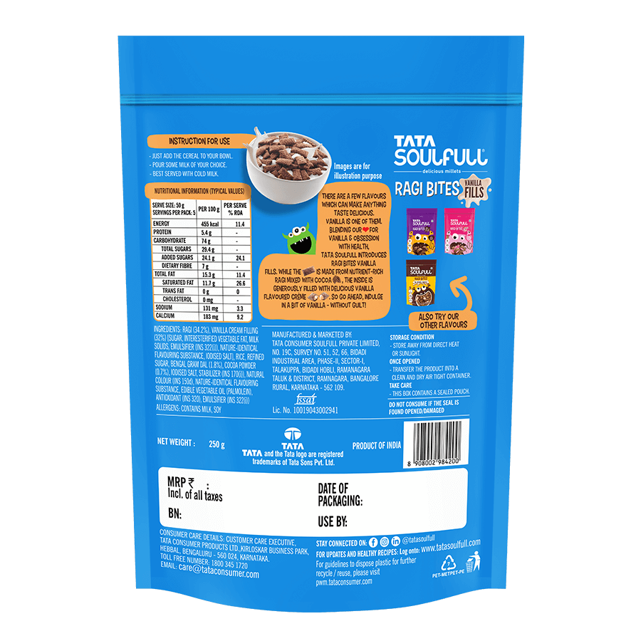 Millet Muesli - Fruit & Nut | 500g + Vanilla Fills 250g (Free)