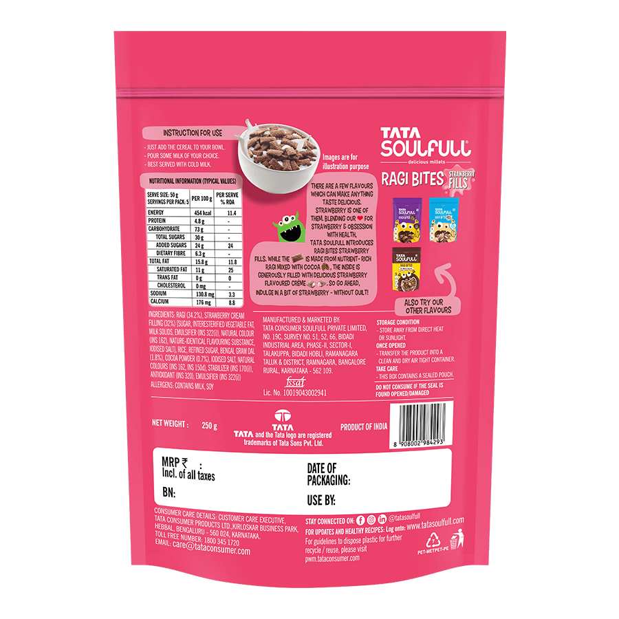 Fruit, Nut & Seeds Millet Muesli - 500g + Strawberry Fills 250g (Free)